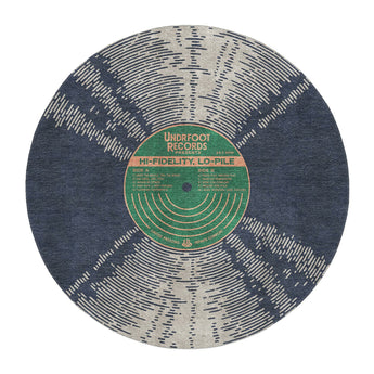 Vinyl Record Kelly Green Round in 5' Round Size