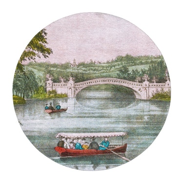 Central Park Bow Bridge in 5' Round Size