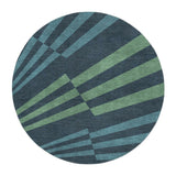 Prisma Blue & Green in 5' Round Size