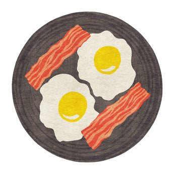 Bacon & Eggs Round in 5' Round Size