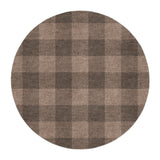 Buffalo Plaid Dark Cedar Brown in 5' Round Size