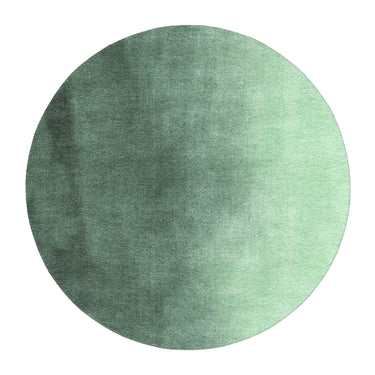 Kieran Watercolor Green Ombre in round-5ft Size