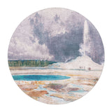 Castle Geyser by Thomas Moran in 5' Round Size