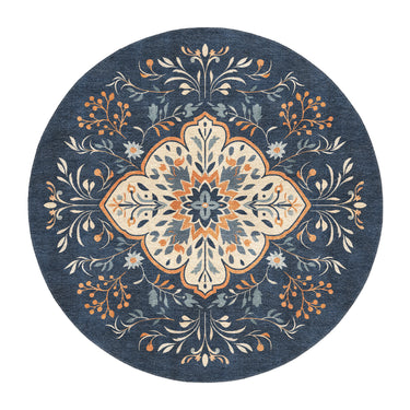 Winston Blue & Orange in round-5ft Size