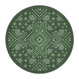 Durand Forest Green in 5' Round Size