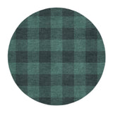 Buffalo Plaid Forest Green in 5' Round Size