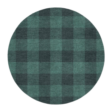 Buffalo Plaid Forest Green in 5' Round Size