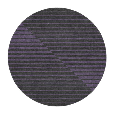Euclid Black & Purple in 5' Round Size
