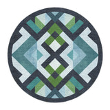 Sonora Blue & Green in 5' Round Size