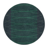 Kepler Navy & Teal in 5' Round Size