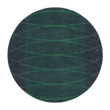 Kepler Navy & Teal in 5' Round Size