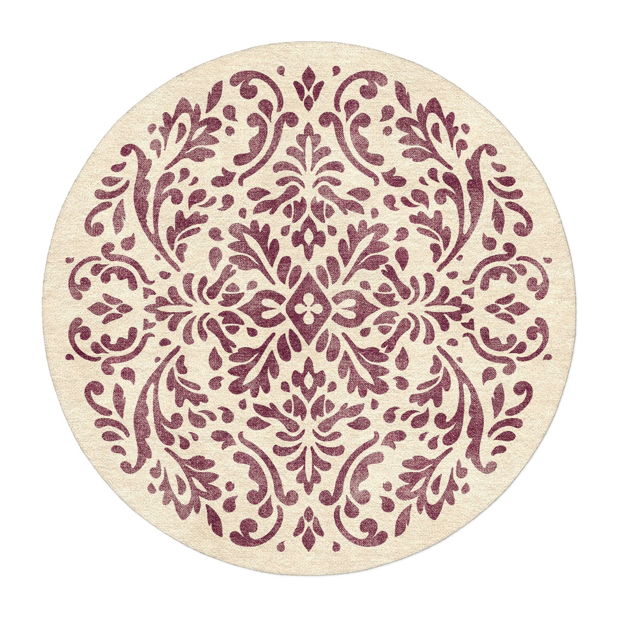 Floranna Ivory & Wine Area Rug – Undrfoot Rugs