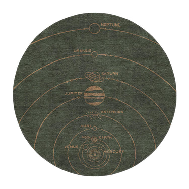 Solar System Forest & Rust in 5' Round Size