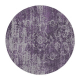 Bennett Purple & Grey in 5' Round Size