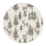 Forest Deer in 5' Round Size