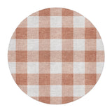 Buffalo Plaid Light Terracotta in 5' Round Size