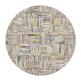 Atticus Multicolor Crosshatch in 5' Round Size