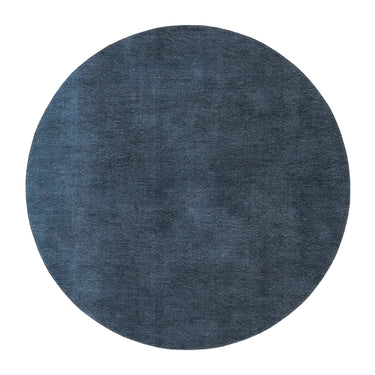 Keanu Watercolor Navy Blue Ombre in round-5ft Size