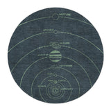 Solar System Navy & Mint in 5' Round Size