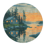 Adirondack Laskeside Cabin in 5' Round Size