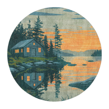 Adirondack Laskeside Cabin in 5' Round Size