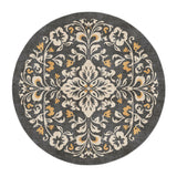 Annette Vintage Black & Yellow in 5' Round Size