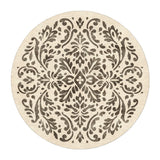 Floranna Ivory & Black in 5' Round Size