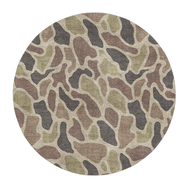 Duck Camo Brown in 5' Round Size